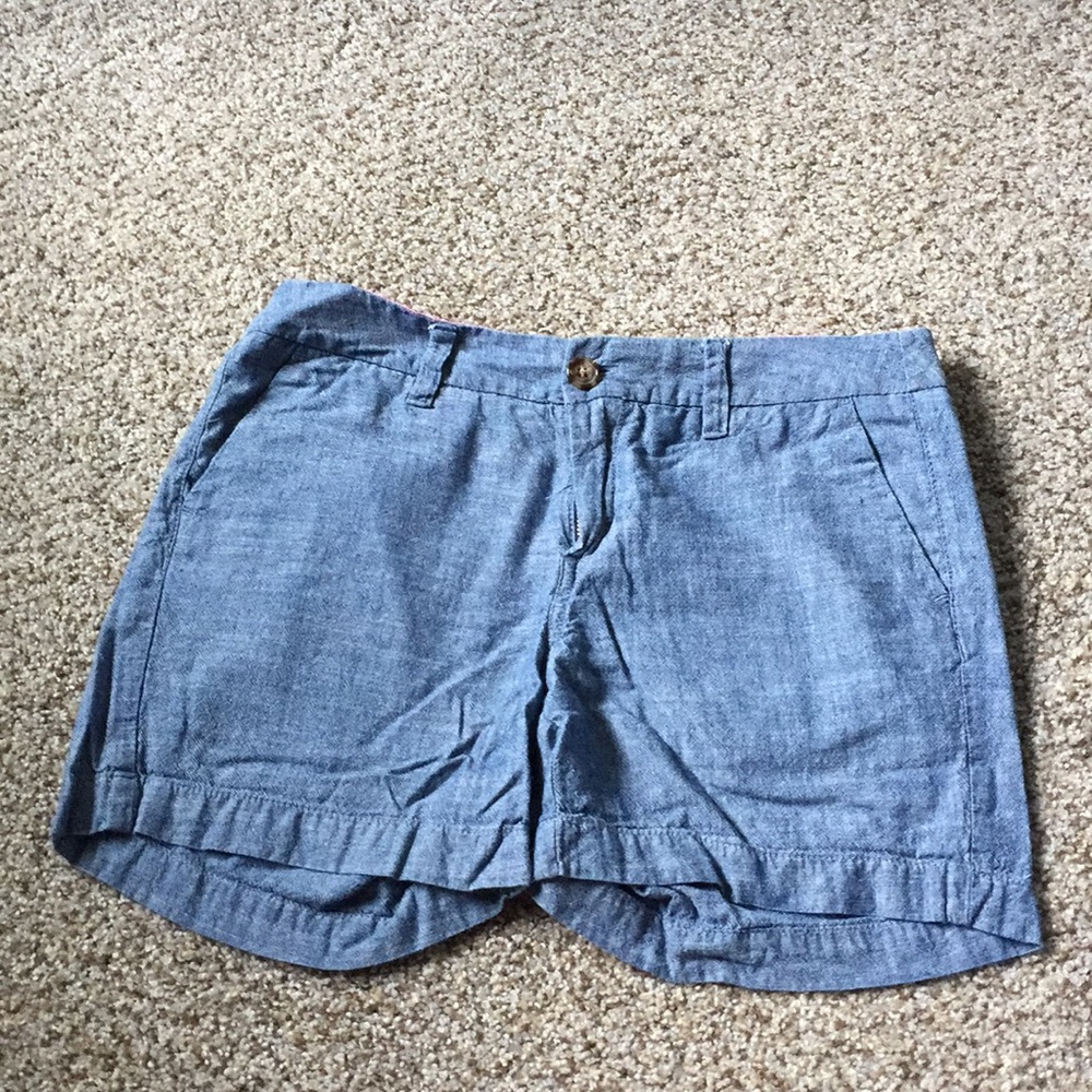 Blue cotton shorts